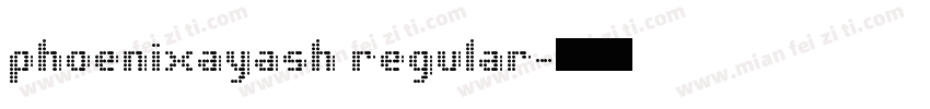 phoenixayash regular字体转换
